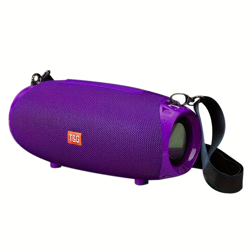 Portable Bluetooth Speaker with TWS Stereo, FM, USB/TF Card, Mic, Hi-Res Audio