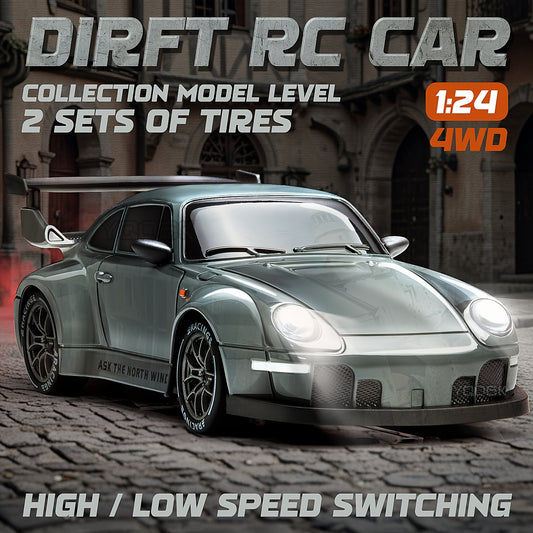 1:24 RC Drift Racing Car – 2.4GHz High-Speed Remote Car with Lights & Tires Moktan Sabai