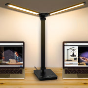 Moktan Sabai Adjustable LED Desk Lamp – Touch Dimmable Gooseneck Light for Office & Reading Black