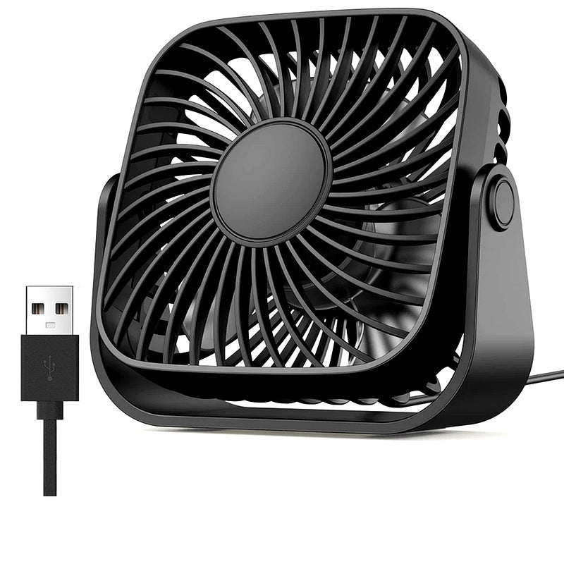 Moktan Sabai Portable Hand Fan | Mini Handheld USB Fan with Efficient Airflow | Perfect for Travel and Desk Use Black