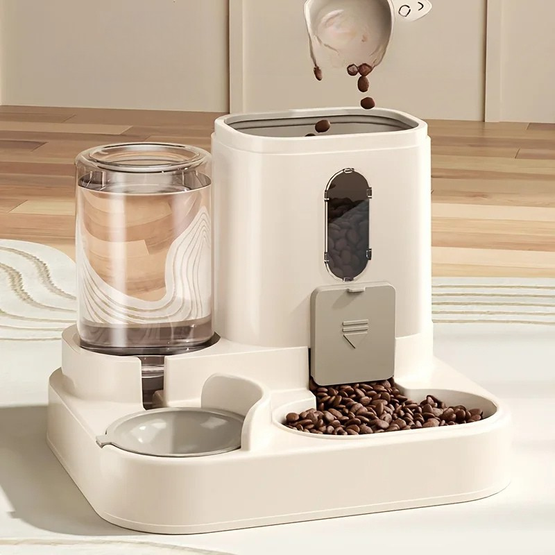 Moktan Sabai 2 in 1 Automatic Pet Feeder with Water Dispenser Gravity Dog Cat Food Bowl