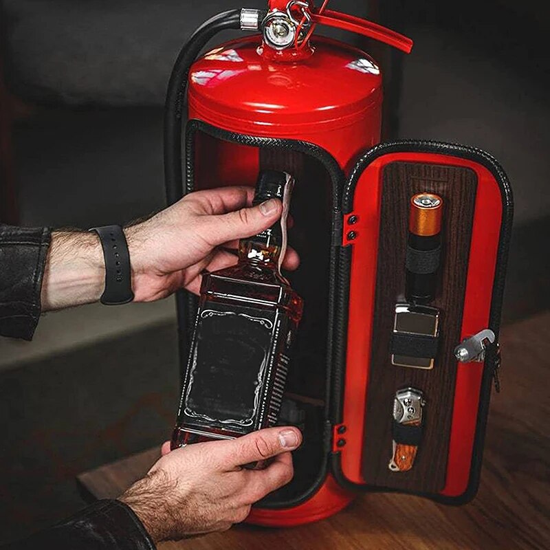 Moktan Sabai Fire Extinguisher Wine Bottle Holder Decorative Whiskey Champagne Bottle Stand