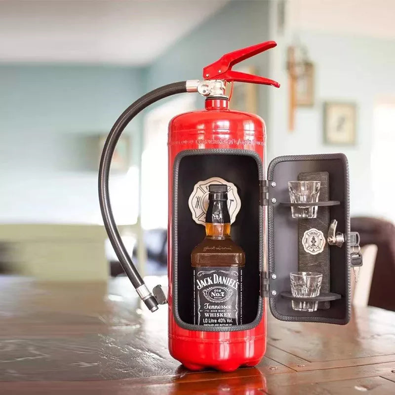 Moktan Sabai Fire Extinguisher Wine Bottle Holder Decorative Whiskey Champagne Bottle Stand