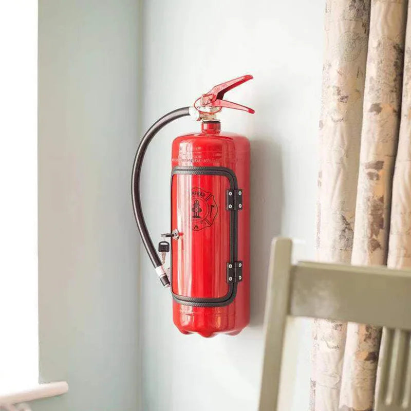 Moktan Sabai Fire Extinguisher Wine Bottle Holder Decorative Whiskey Champagne Bottle Stand