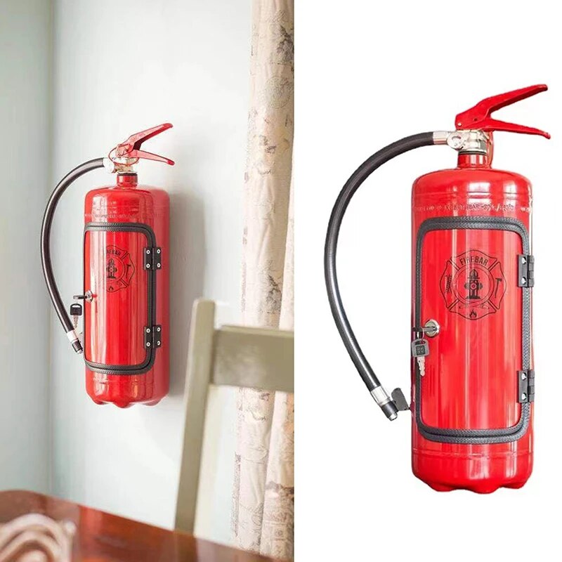 Moktan Sabai Fire Extinguisher Wine Bottle Holder Decorative Whiskey Champagne Bottle Stand