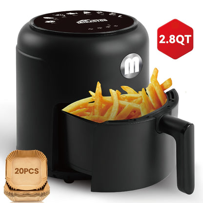 Smart Touch Air Fryer 6.5QT/2.8QT – View Window, 8 Presets, Dishwasher Safe Moktan Sabai