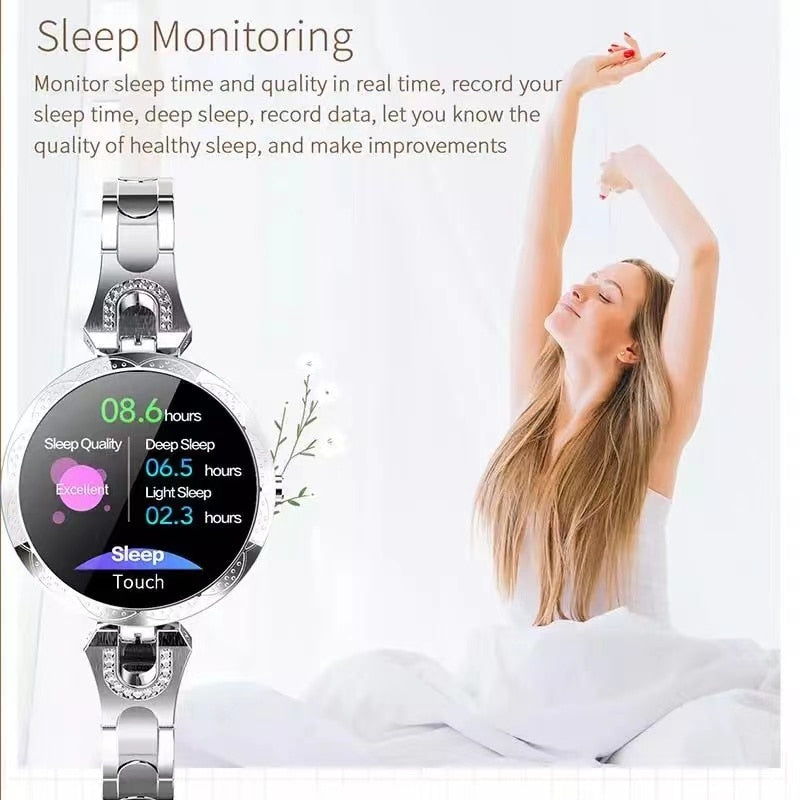 Moktan Sabai Women’s Smartwatch Fitness Tracker Waterproof Heart Rate Sleep Activity Watch