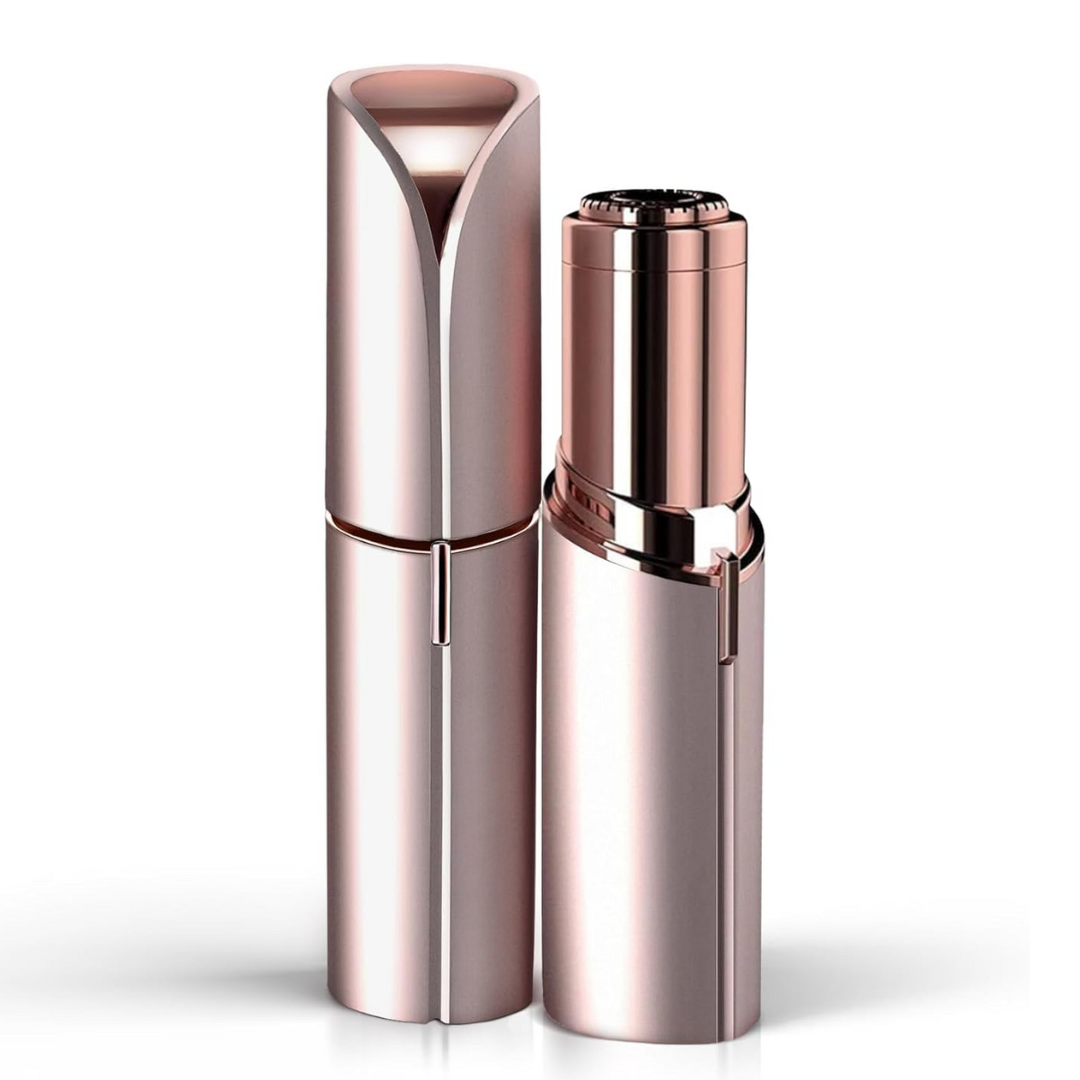 Moktan Sabai Women’s Electric Facial Hair Remover Eyebrow Trimmer Rose Gold
