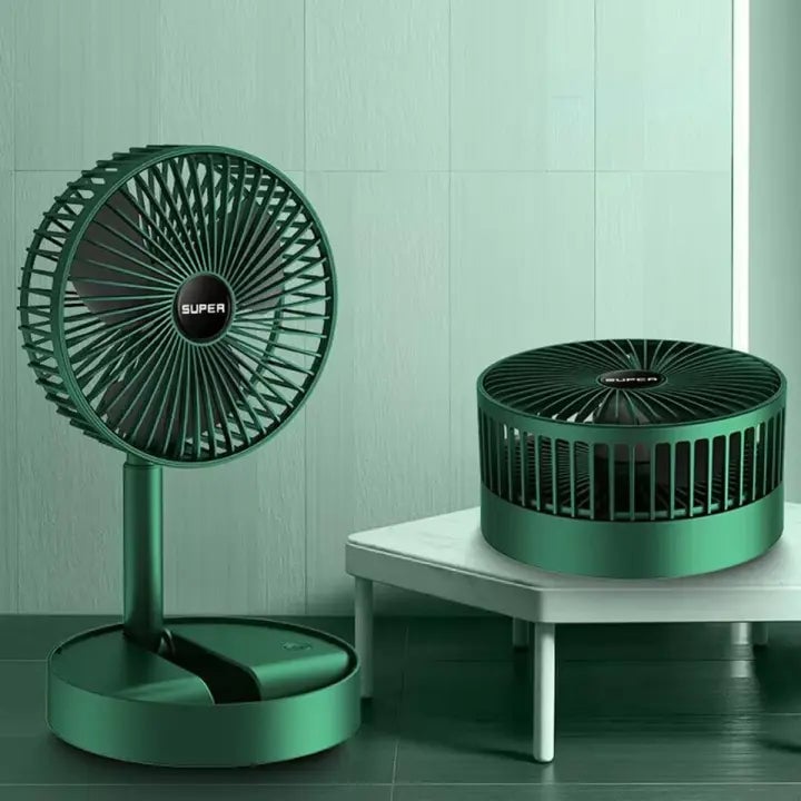Moktan Sabai Portable Foldable Fan USB Rechargeable 4-Speed 180° Rotation