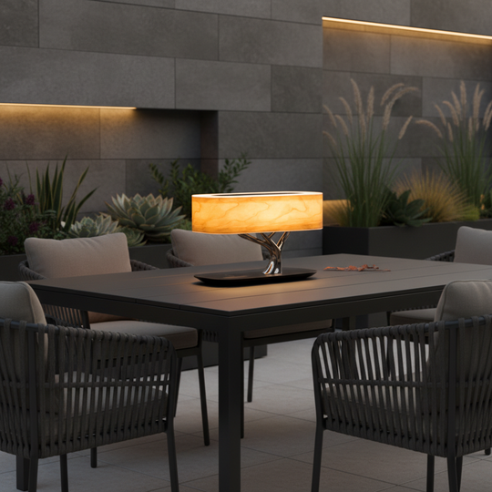 Moktan Sabai 3-in-1 LED Table Lamp Wireless Charger Bluetooth Speaker