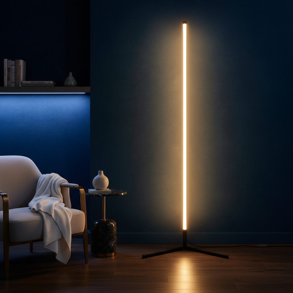 Moktan Sabai RGB LED Corner Floor Lamp Modern Tall Ambient Light
