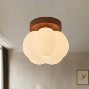 Moktan Sabai Pumpkin Flush Mount Ceiling Light Modern Round LED Ceiling Lamp
