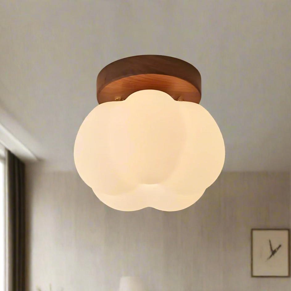 Moktan Sabai Pumpkin Flush Mount Ceiling Light Modern Round LED Ceiling Lamp