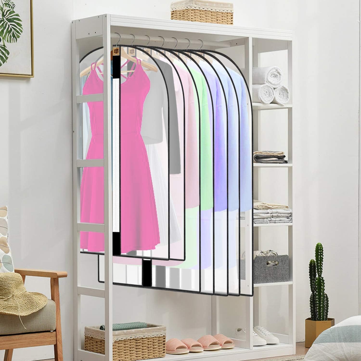 Moktan Sabai 4-Pack Extra Long Garment Bags 180cm Dress Cover