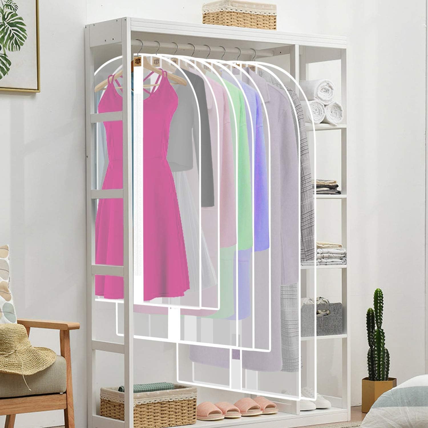 Moktan Sabai 4-Pack Extra Long Garment Bags 180cm Dress Cover