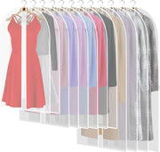 Moktan Sabai 4-Pack Extra Long Garment Bags 180cm Dress Cover White Edge Translucent