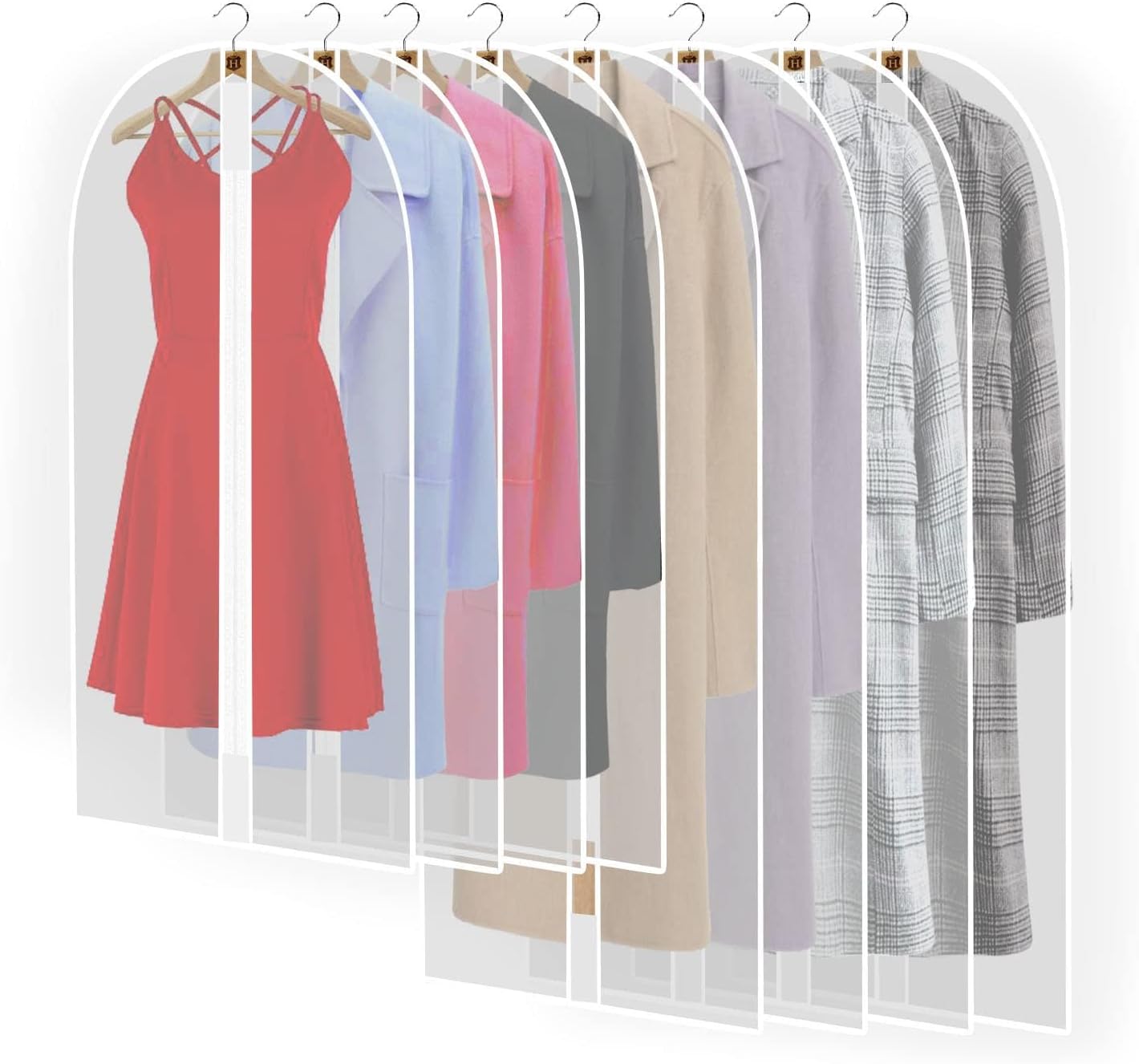 Moktan Sabai 4-Pack Extra Long Garment Bags 180cm Dress Cover
