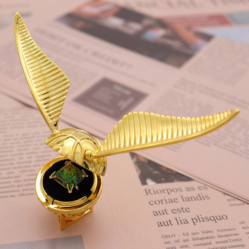 Moktan Sabai Golden Snitch Style Ring Box Gold Plated Jewelry Ring Holder Gift Box
