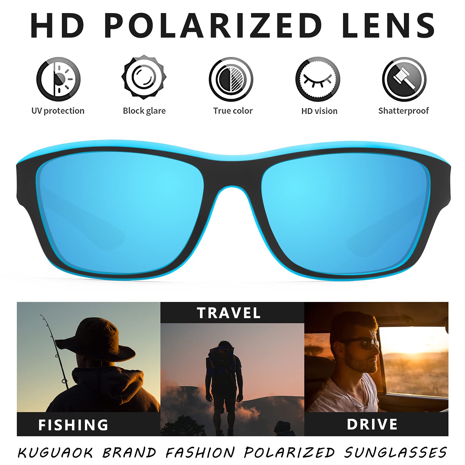 Moktan Sabai Photochromic Polarized Sunglasses UV400 Protection Anti-Glare Outdoor Sports