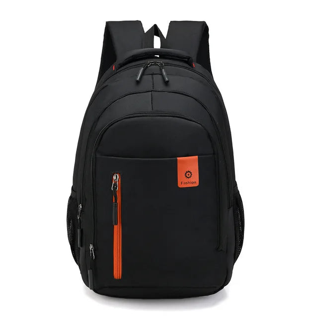 Moktan Sabai Waterproof Men’s Backpack UrbanGuard Laptop Travel Backpack Oxford Business Daypack Orange-B