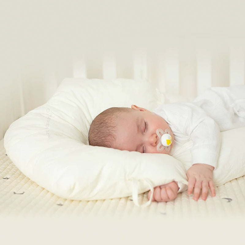 Moktan Sabai Baby Anti Flat Head Pillow Organic Cotton Infant Sleeping Support Cushion
