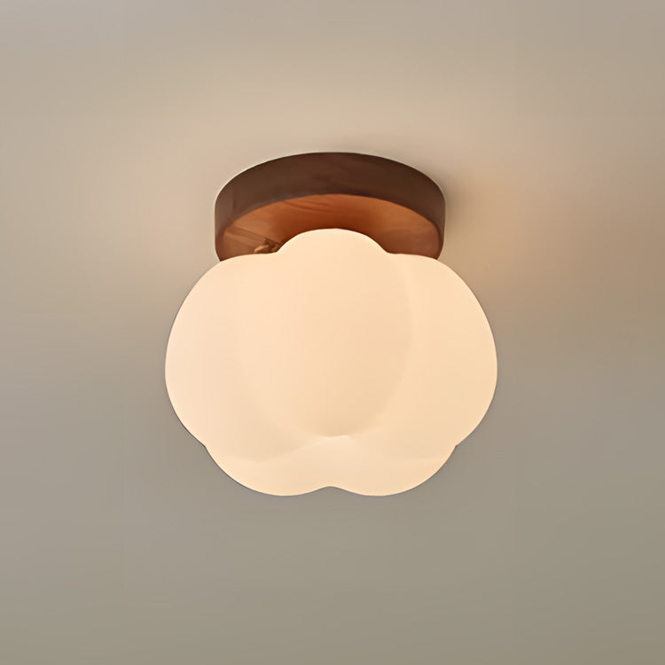Moktan Sabai Pumpkin Flush Mount Ceiling Light Modern Round LED Ceiling Lamp