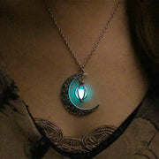 Moktan Sabai Moonstone Pendant Necklace Stainless Steel Moonstone Jewelry Women Gift