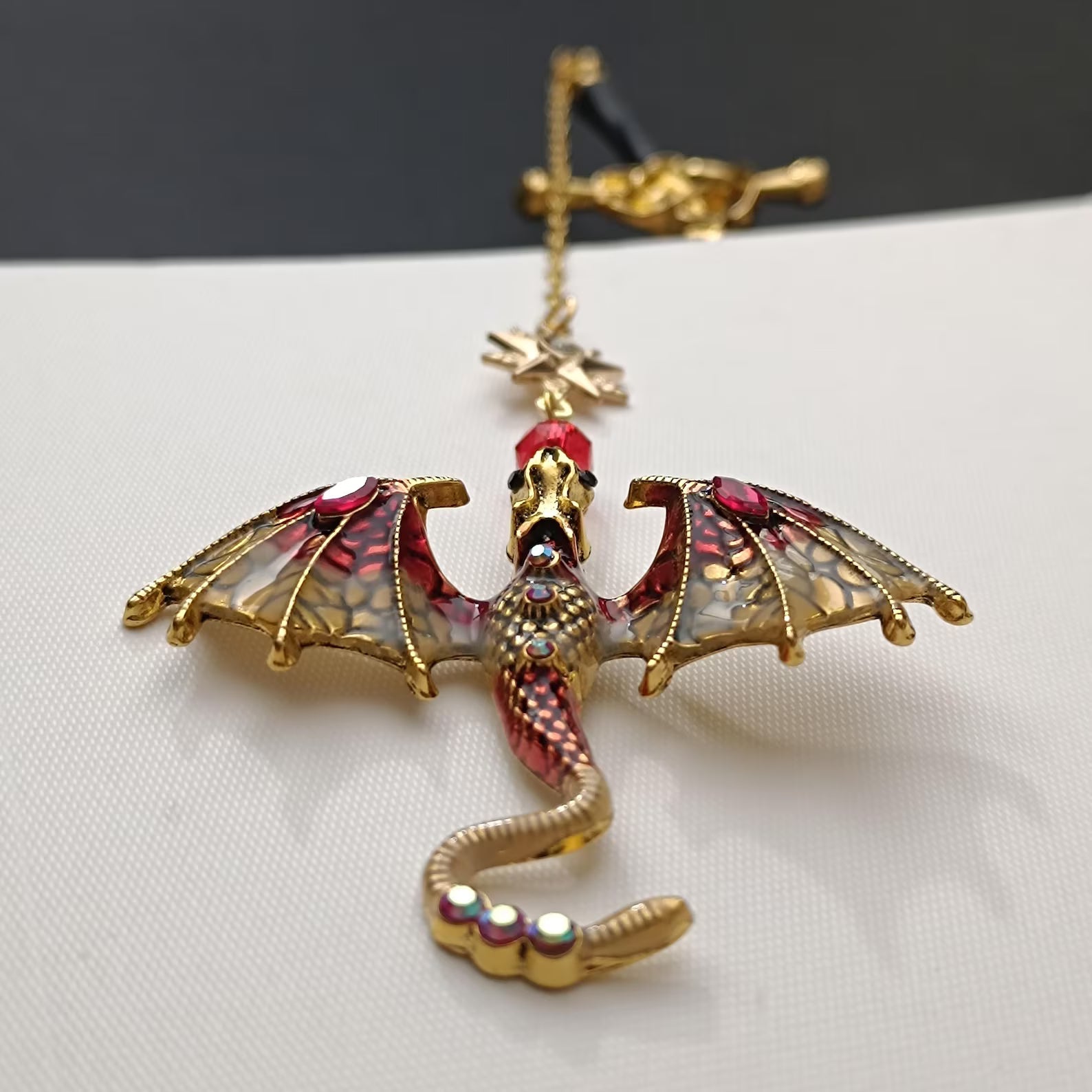 Moktan Sabai Dragon Sword Bookmark Keychain Set | Fantasy Metal Reading Accessory Bundle