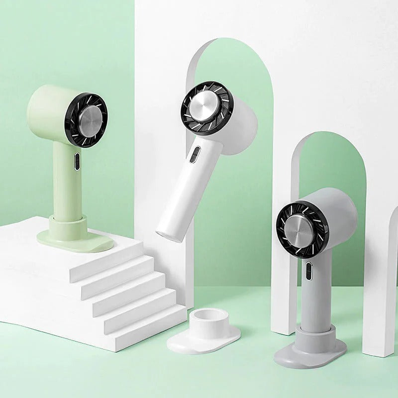 Moktan Sabai Compact Mini Handheld Fan | Portable USB Cooling Fan with 3-Speed Settings | Lightweight Design for On-the-Go Comfort