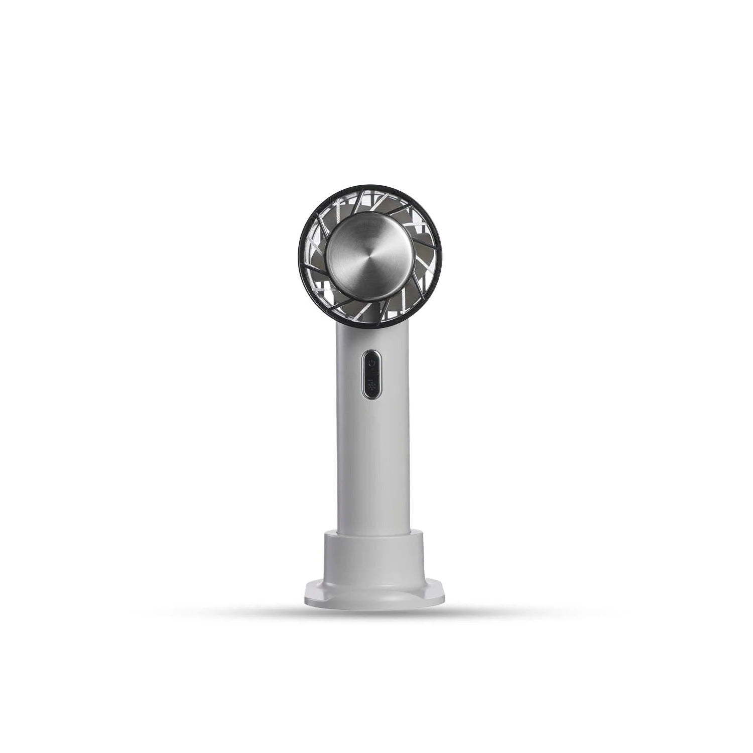 Moktan Sabai Compact Mini Handheld Fan | Portable USB Cooling Fan with 3-Speed Settings | Lightweight Design for On-the-Go Comfort Gray