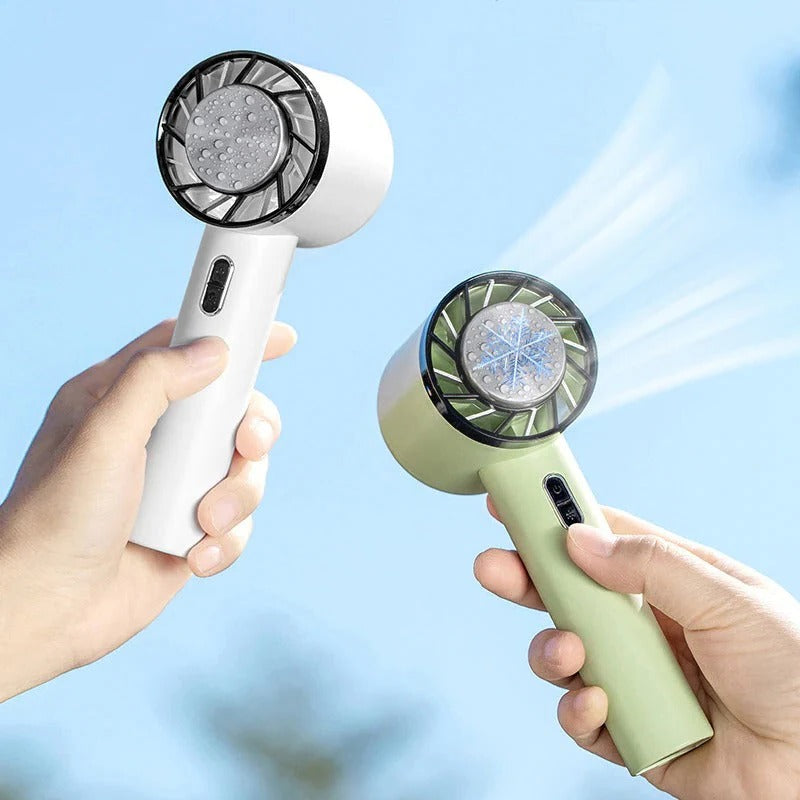 Moktan Sabai Compact Mini Handheld Fan | Portable USB Cooling Fan with 3-Speed Settings | Lightweight Design for On-the-Go Comfort