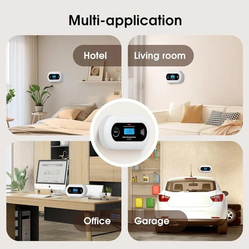 Moktan Sabai Carbon Monoxide Detector 10-Year Battery LCD Display 85dB Alarm