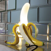 Moktan Sabai Banana Table Lamp Art Deco Brass Chrome Accent Light