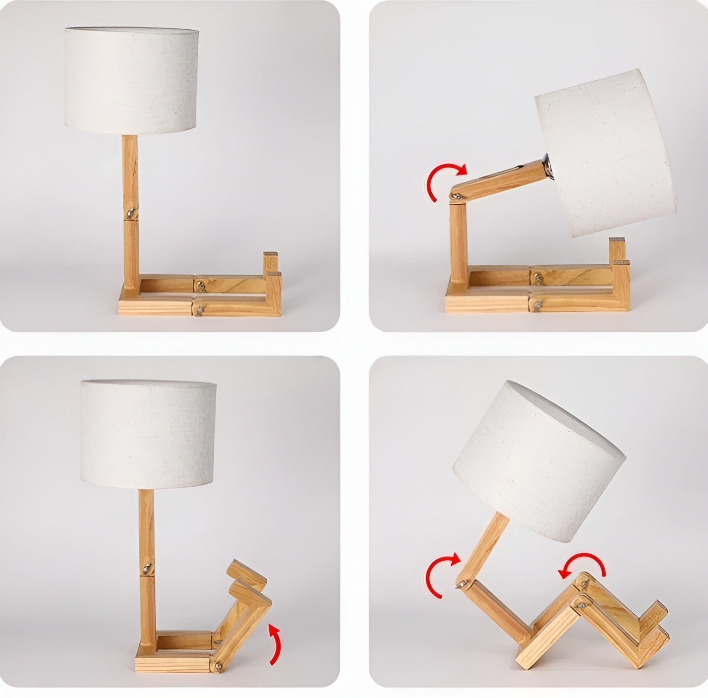 Moktan Sabai Bamboo Table Lamp | Wooden LED Desk Light Decor
