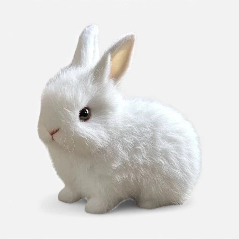 Moktan Sabai Interactive Moving Bunny Toy White
