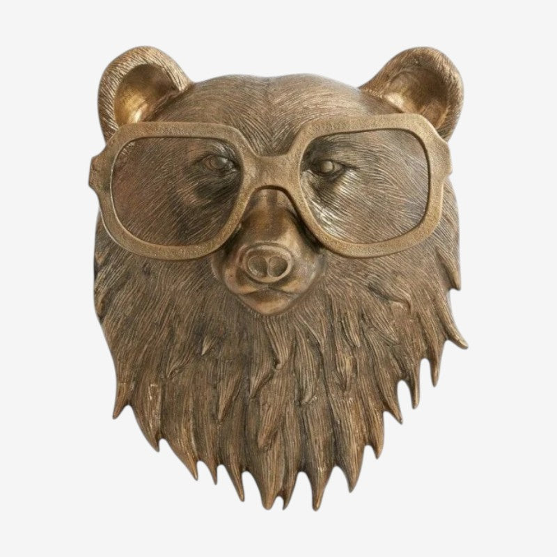 Moktan Sabai Animal Head Wall Sculpture Decor A