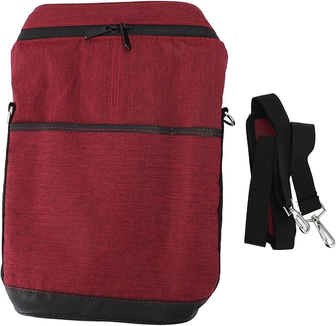 Moktan Sabai Insulated 2 Bottle Wine Cooler Bag Leakproof Canvas Carrier with Strap