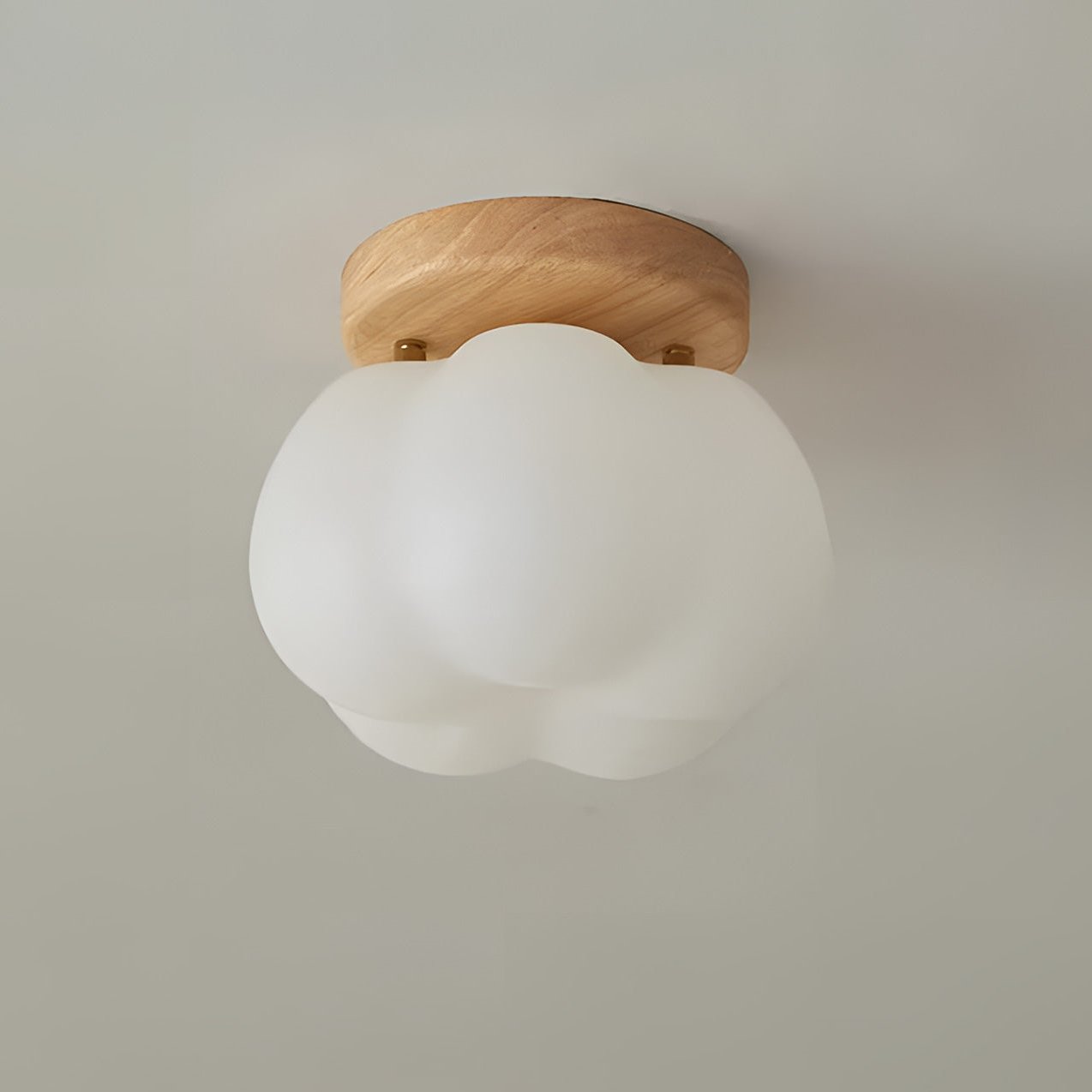 Moktan Sabai Pumpkin Flush Mount Ceiling Light Modern Round LED Ceiling Lamp
