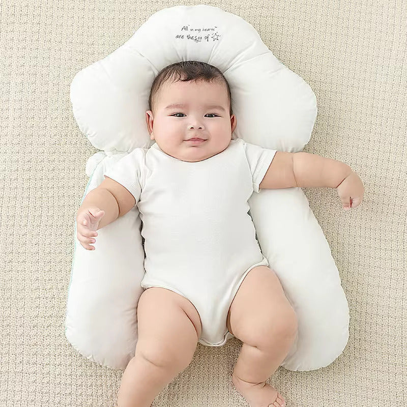 Moktan Sabai Baby Anti Flat Head Pillow Organic Cotton Infant Sleeping Support Cushion