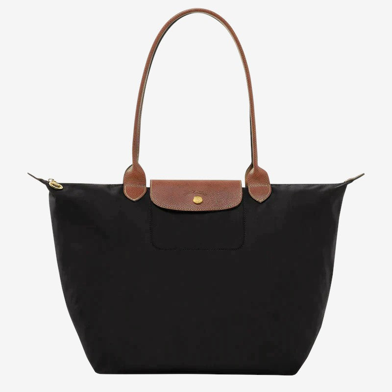 Moktan Sabai Large Classic Shoulder Handbag Black