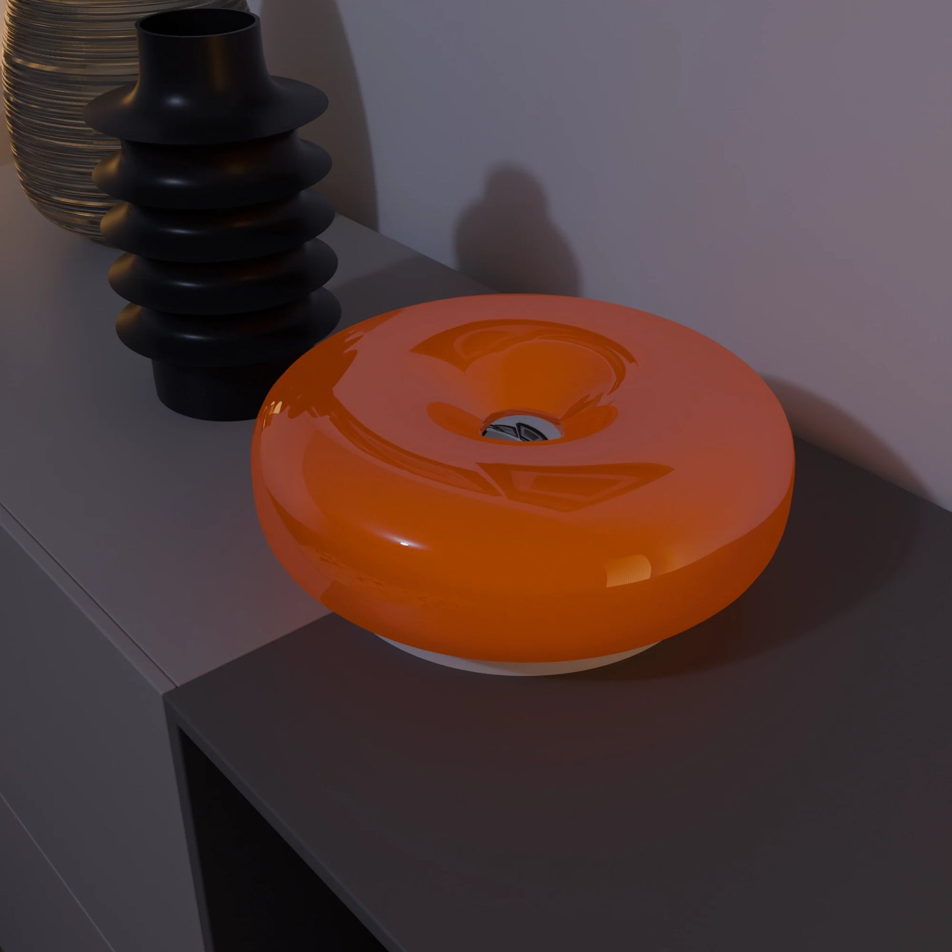 Moktan Sabai Lumo Donut Glass LED Table/Wall Lamp