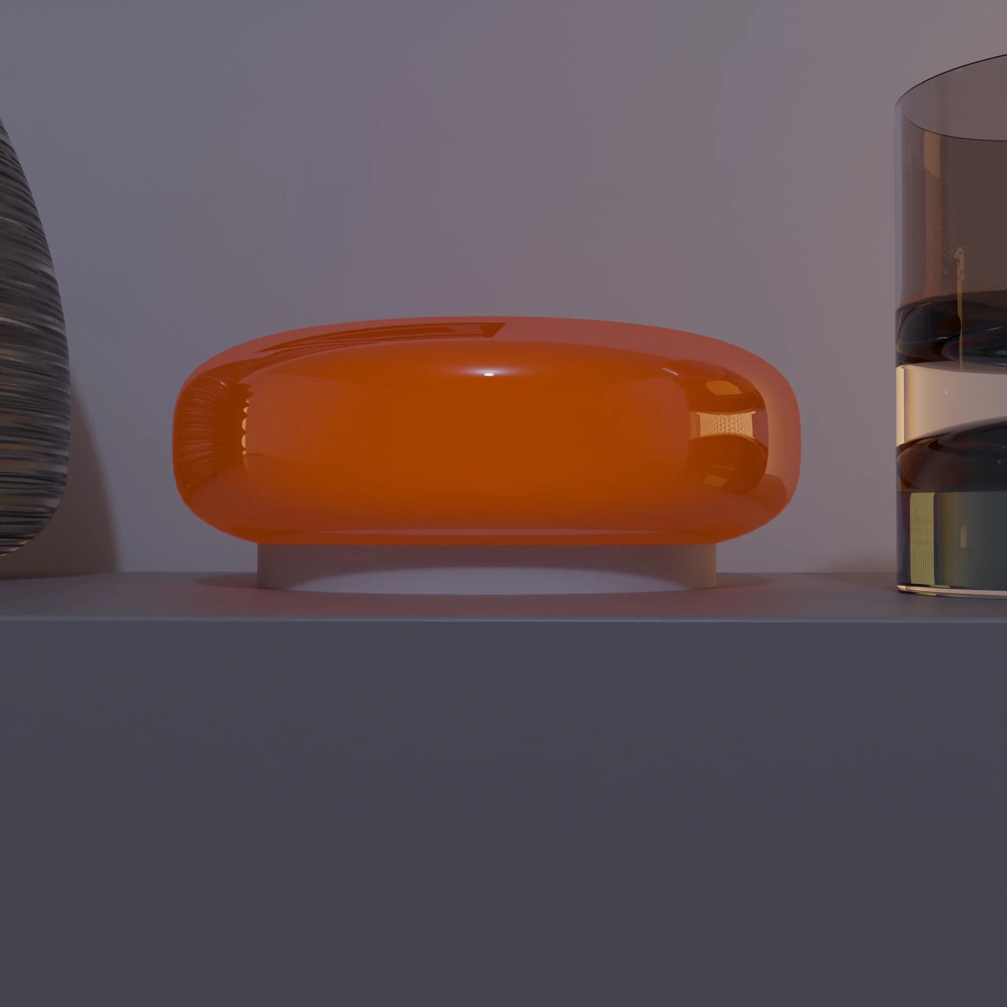 Moktan Sabai Lumo Donut Glass LED Table/Wall Lamp