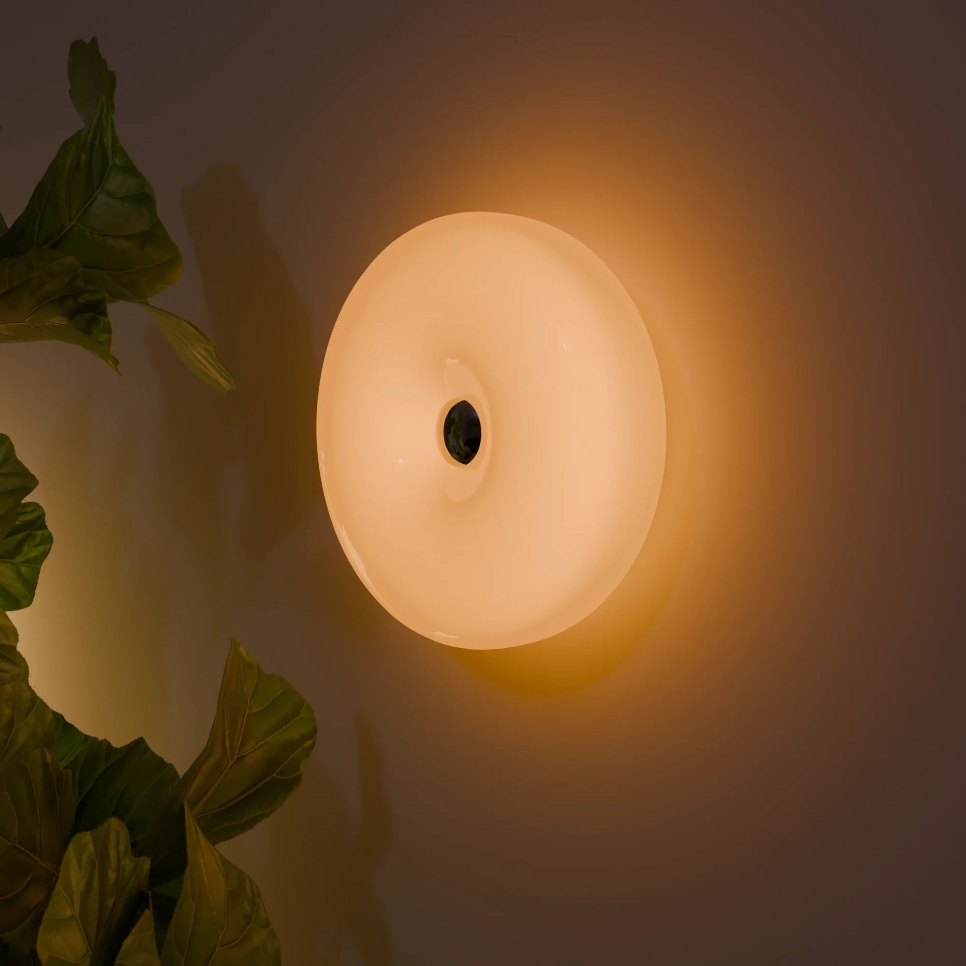 Moktan Sabai Lumo Donut Glass LED Table/Wall Lamp