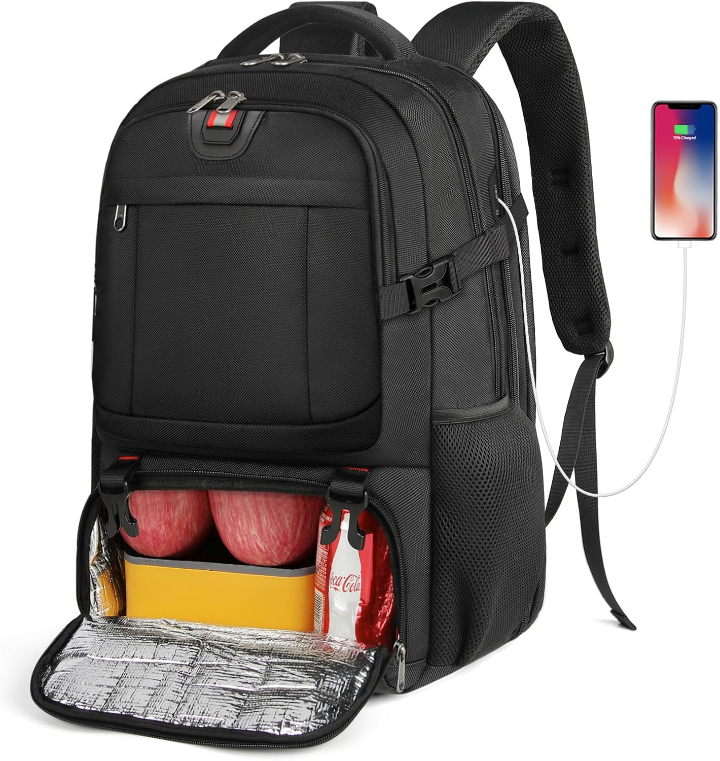 Moktan Sabai 50L Travel Laptop Backpack 17.3 Inch TSA Waterproof with Insulated Compartment USB