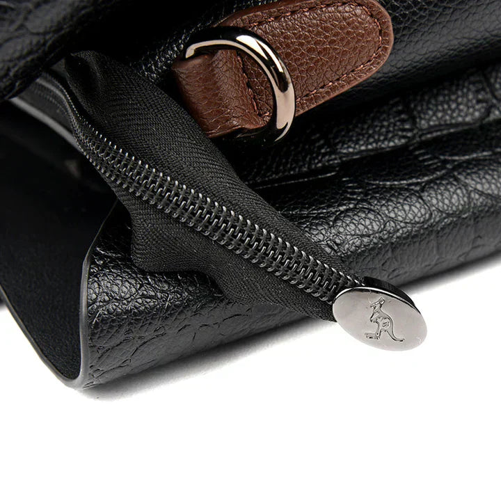 Moktan Sabai Amara Genuine Leather Handbag for Women 3 Compartment Shoulder Bag