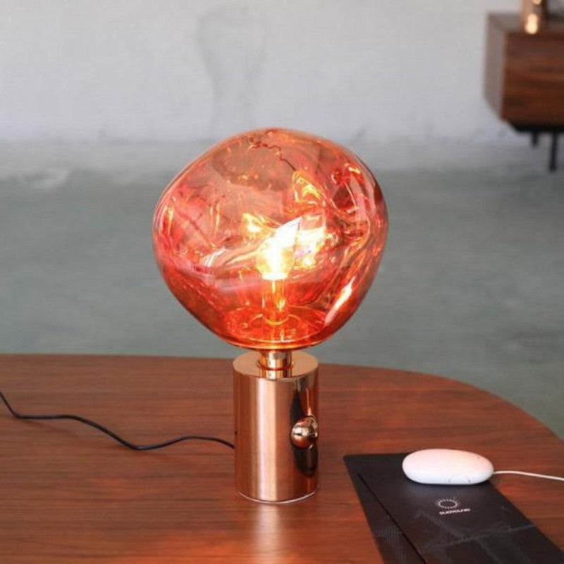 Moktan Sabai Melt Modern Table Lamp – Artistic Melt Design Ambient Light Decor