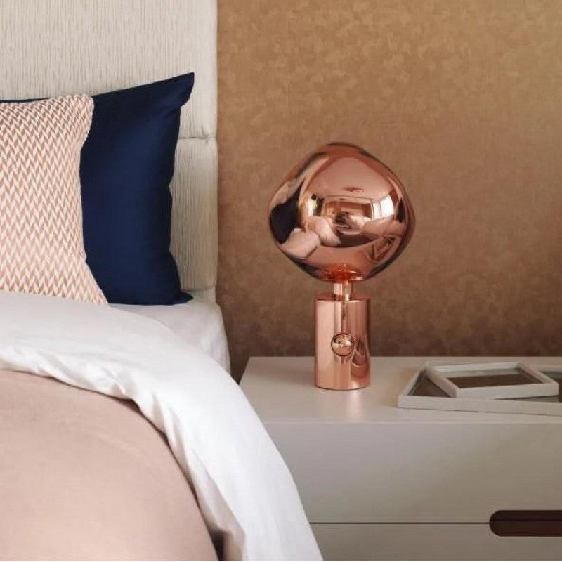Moktan Sabai Melt Modern Table Lamp – Artistic Melt Design Ambient Light Decor