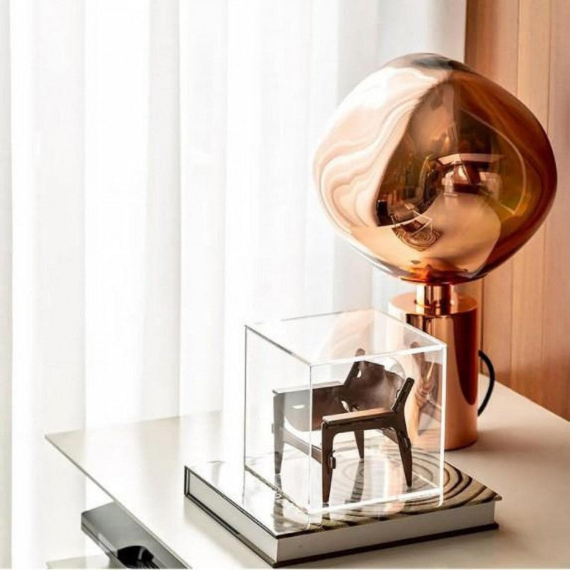 Moktan Sabai Melt Modern Table Lamp – Artistic Melt Design Ambient Light Decor