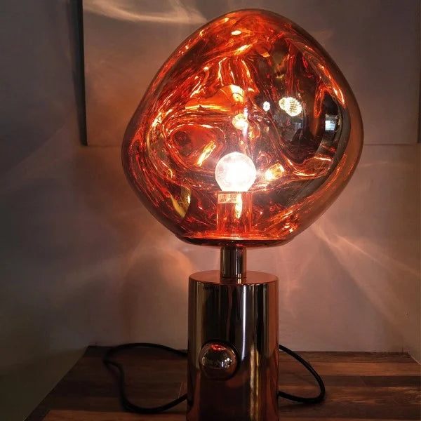 Moktan Sabai Melt Modern Table Lamp – Artistic Melt Design Ambient Light Decor