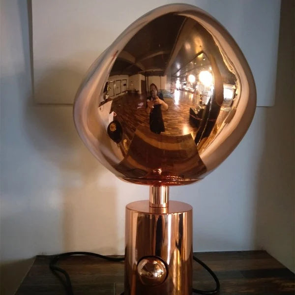 Moktan Sabai Melt Modern Table Lamp – Artistic Melt Design Ambient Light Decor